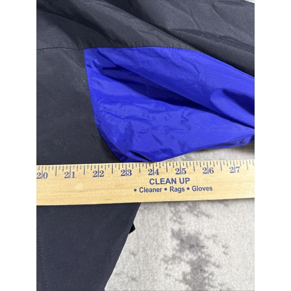 North Face Jacket Mens Size Large Blue Full Zip Snap Gore-tex Hooded Outdoors‎